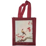 Petit sac cabas  provisions Oiseaux par Ohara Koson 30 x 25 cm