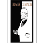 Poster Simpsons Scarface