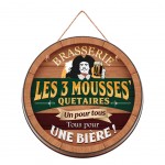 Plaque Dcorative - Brasseries Les 3 Mousses - A Suspendre