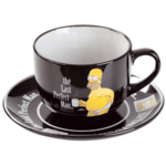 Grande tasse et sous tasse Simpson