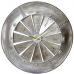 Horloge Turbine de Racteur en mtal patin 79 cm