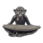 Statuette Dcorative Singes avec Coupelle