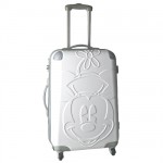 Valise coque Minnie relief blanche