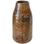 Vase marron vitrifi fabrication artisanale 29 cm