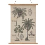 Toile Kakemono palmiers vintage  suspendre