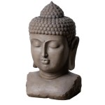 Grand Buste de bouddha en rsine 108 cm