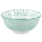 Bol ty and dye en porcelaine - turquoise
