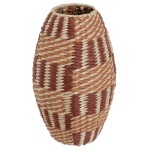Grand Vase naturel en fibre de roseaux 40 cm