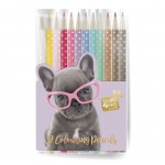 12 crayons de couleurs Studio Pets