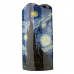 Vase Silhouette d'Art - La Nuit toile de Vincent Van Gogh 2