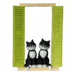 Figurine Les chats de Dubout - Les curieuses - 19 cm