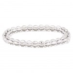 Bracelet perles de Cristal de roche 19 cm