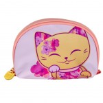 Trousse  maquillage Mani The Lucky Cat - Rose Pastel
