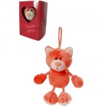 Mini Peluche Nici Chat 7 cm Orange