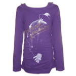 Tee Shirt Manches longues Mickael Jackson violet