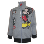 Sweat zipp� Mickey gris chin�