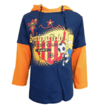 T-shirt � capuche Simpsons bleu