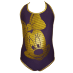 Maillot de bain Minnie violet et or