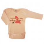 Body manches longues Un jour mon Prince viendra Rose