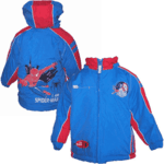 Parka Spiderman bleu roi