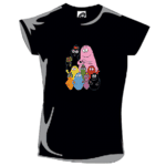 T-shirt Famille Barbapapa noir
