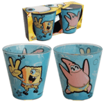 Verres coniques sabl�s Bob L'�ponge