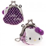 Mini porte-monnaie peluche violet Hello Kitty by Camomilla