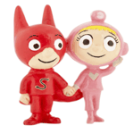 Figurine Samsam et Super Julie