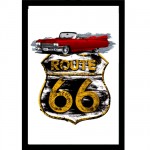 Grand miroir Route 66 Cadillac