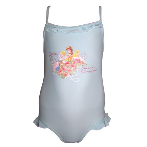 Maillot de bain Disney Princesses une pice Bleu Clair