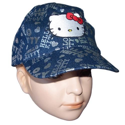 Casquette Hello Kitty bleu et argent taille 54 cm