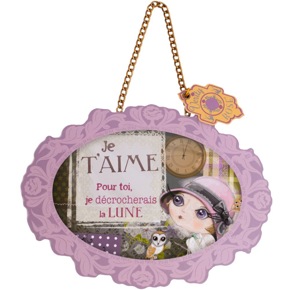 Plaque dcorative Verity Rose Moonstruck - Je t'Aime