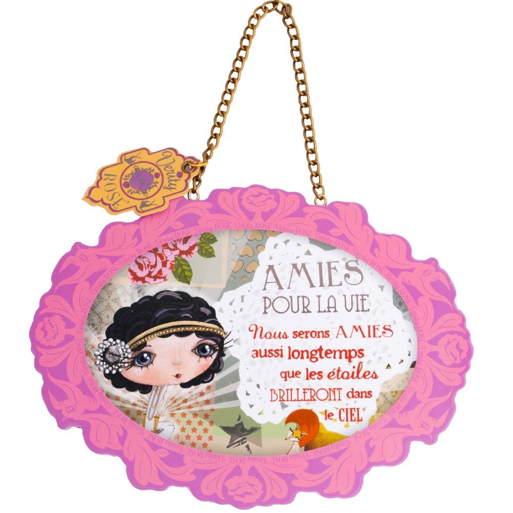 Plaque dcorative Verity Rose Starlet - Amies pour la vie