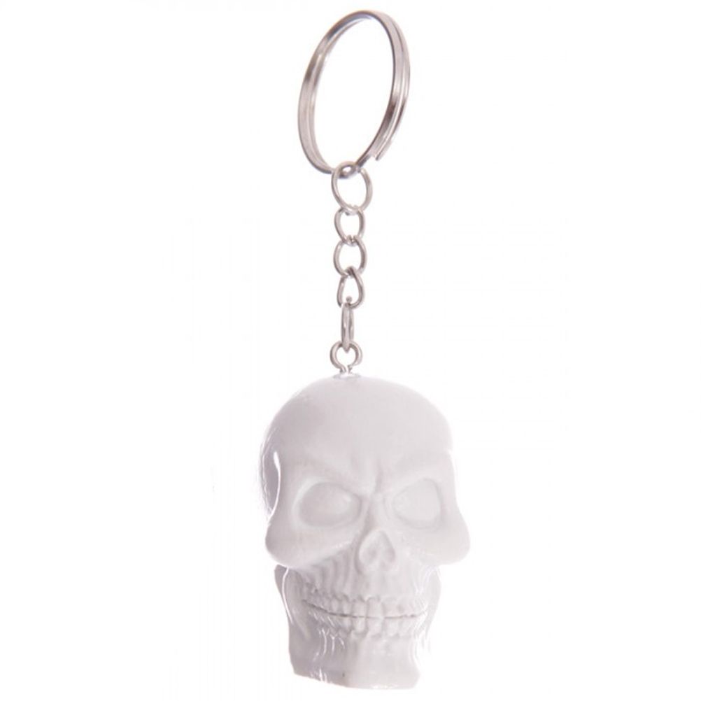 Porte cls tte de mort skull blanc