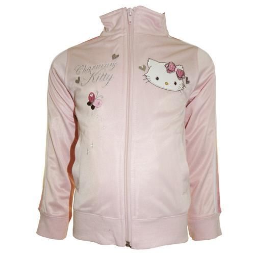 Gilet Charmmy Kitty zipp et brod rose pastel