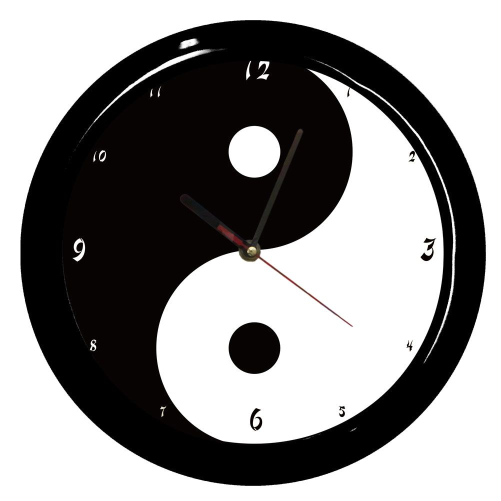 Horloge Yin et yang by Cbkreation