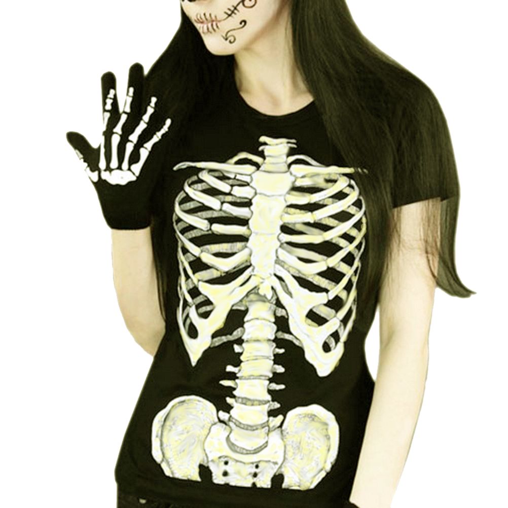 T-shirt Squelette patin