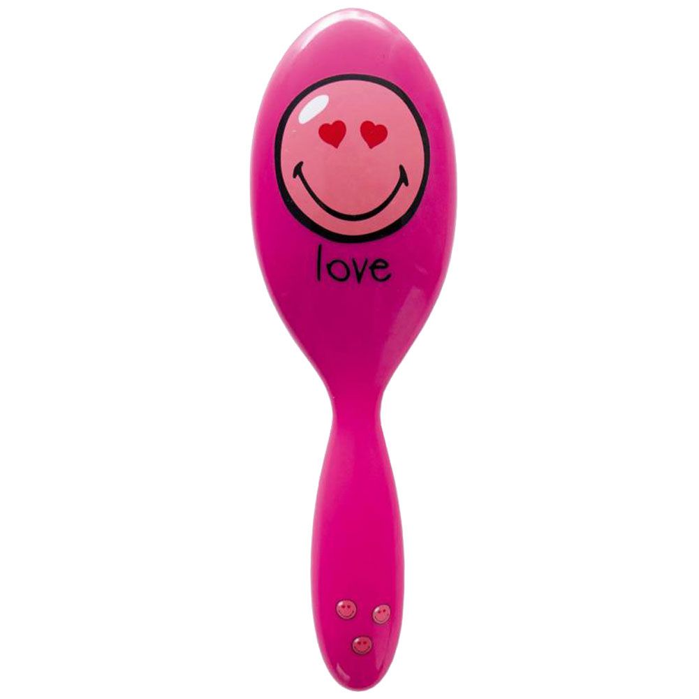 Brosse  cheveux Happy colors Love rose