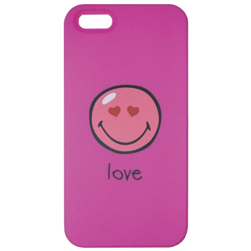 Coque silicone IPHONE 5 Happy Colors Love Rose