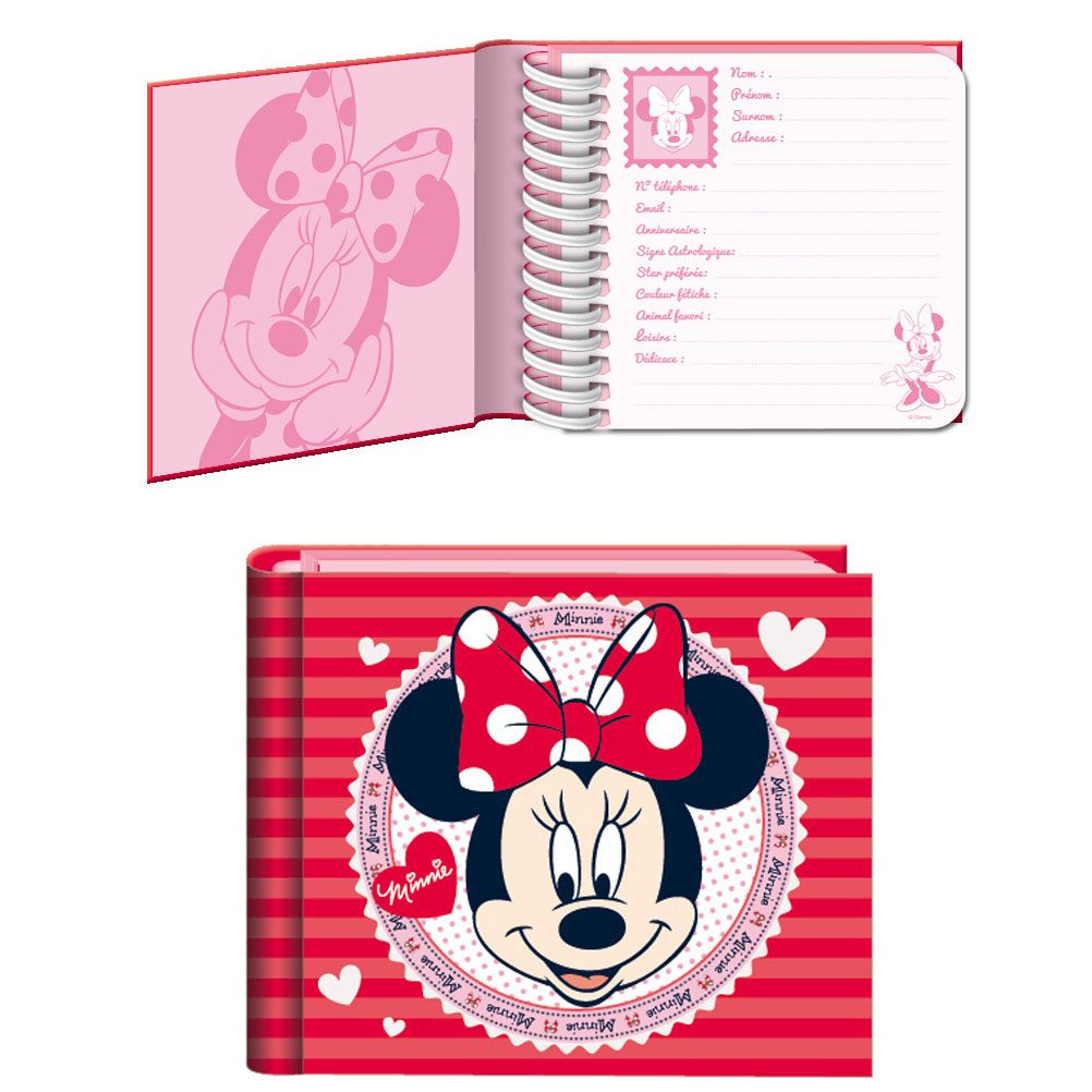 Carnet des copines  couverture rigide Disney Minnie