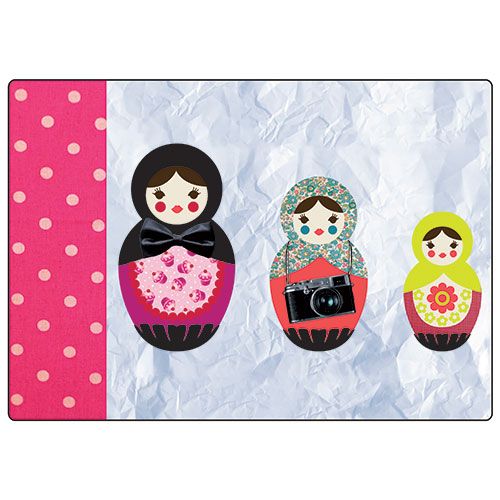 Tapis de souris 3 Poupes russes by Cbkreation