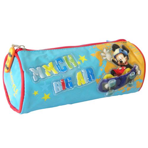 Trousse Mickey Skateboard ronde bleue