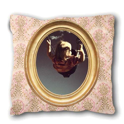 Petit coussin vieux papier peint CADRE LOUIS PHILIPPE