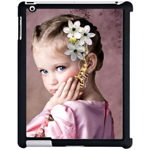 Coque iPad 2 noire avec PHOTO PERSONNALISEE