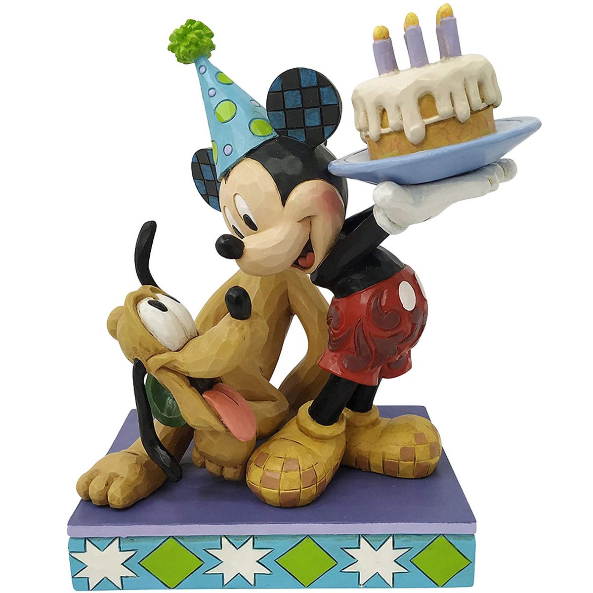 Figurine d'anniversaire Pluto et Mickey Disney Traditions