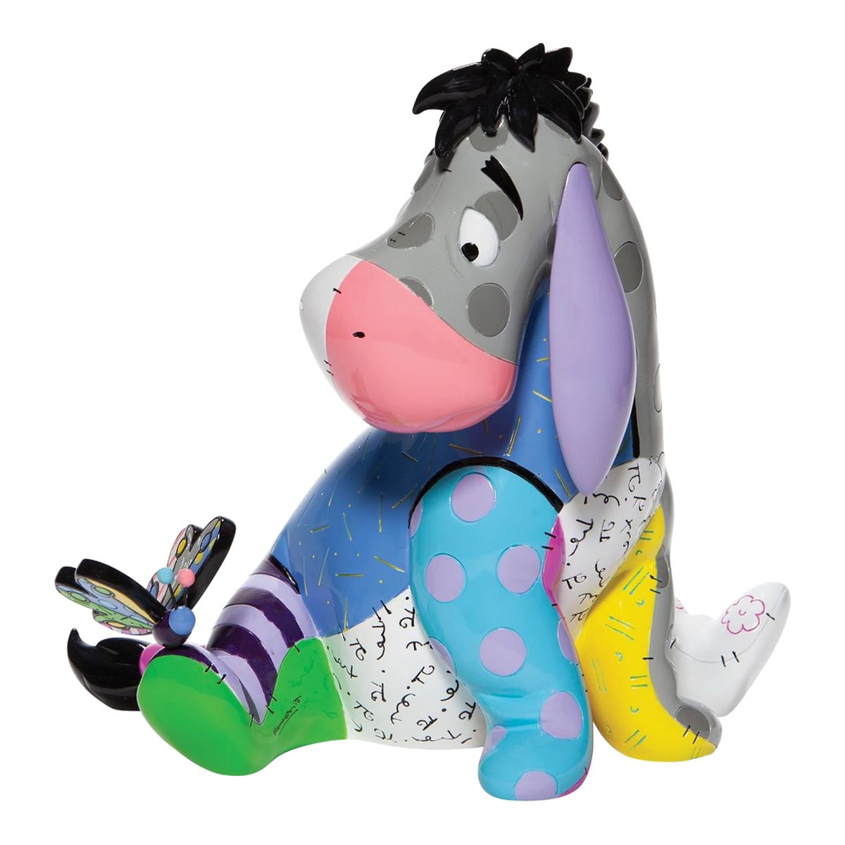 Grande Figurine Bourriquet par Romero Britto - Winnie L'Ourso