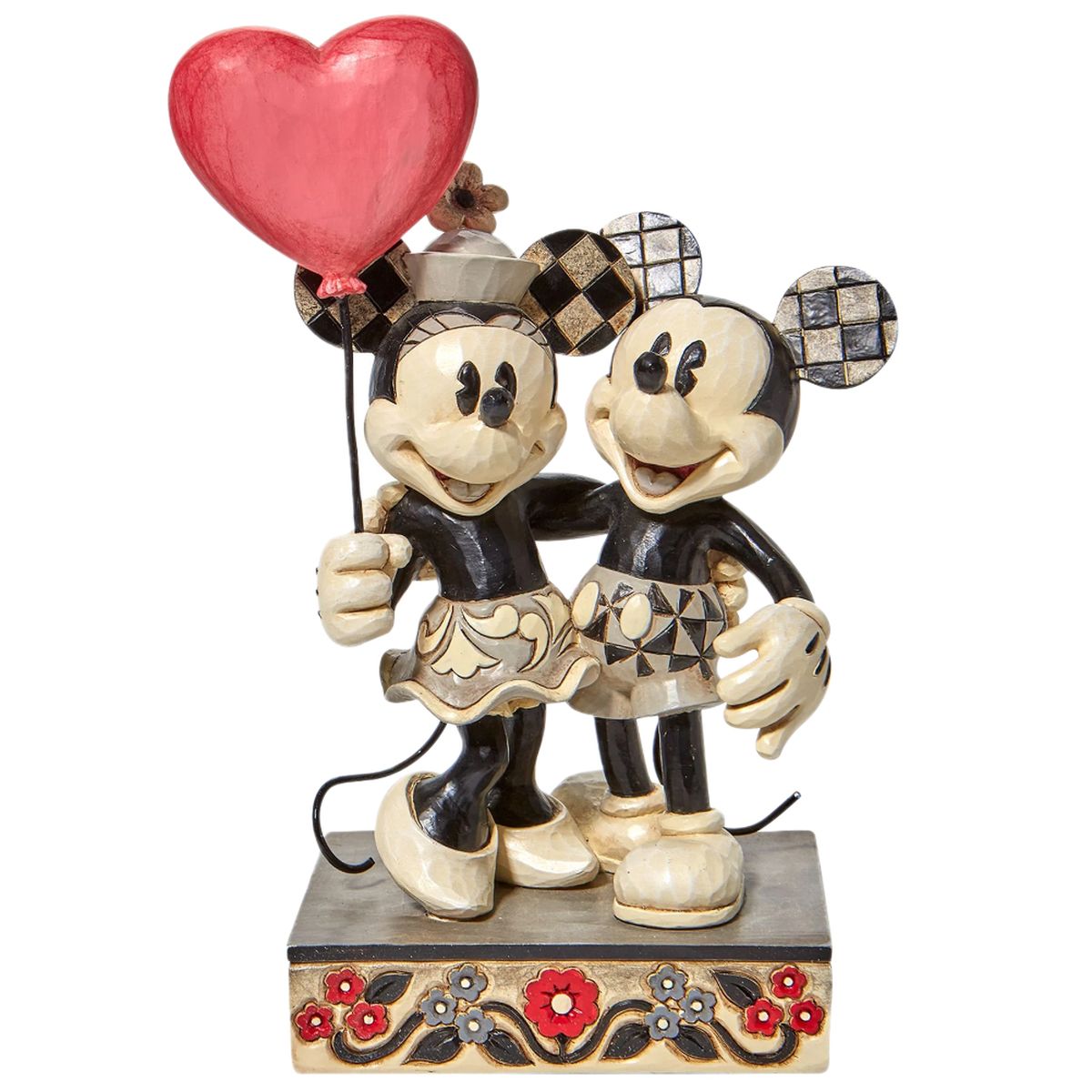 Figurine Mickey et Minnie Coeur - Disney Traditions