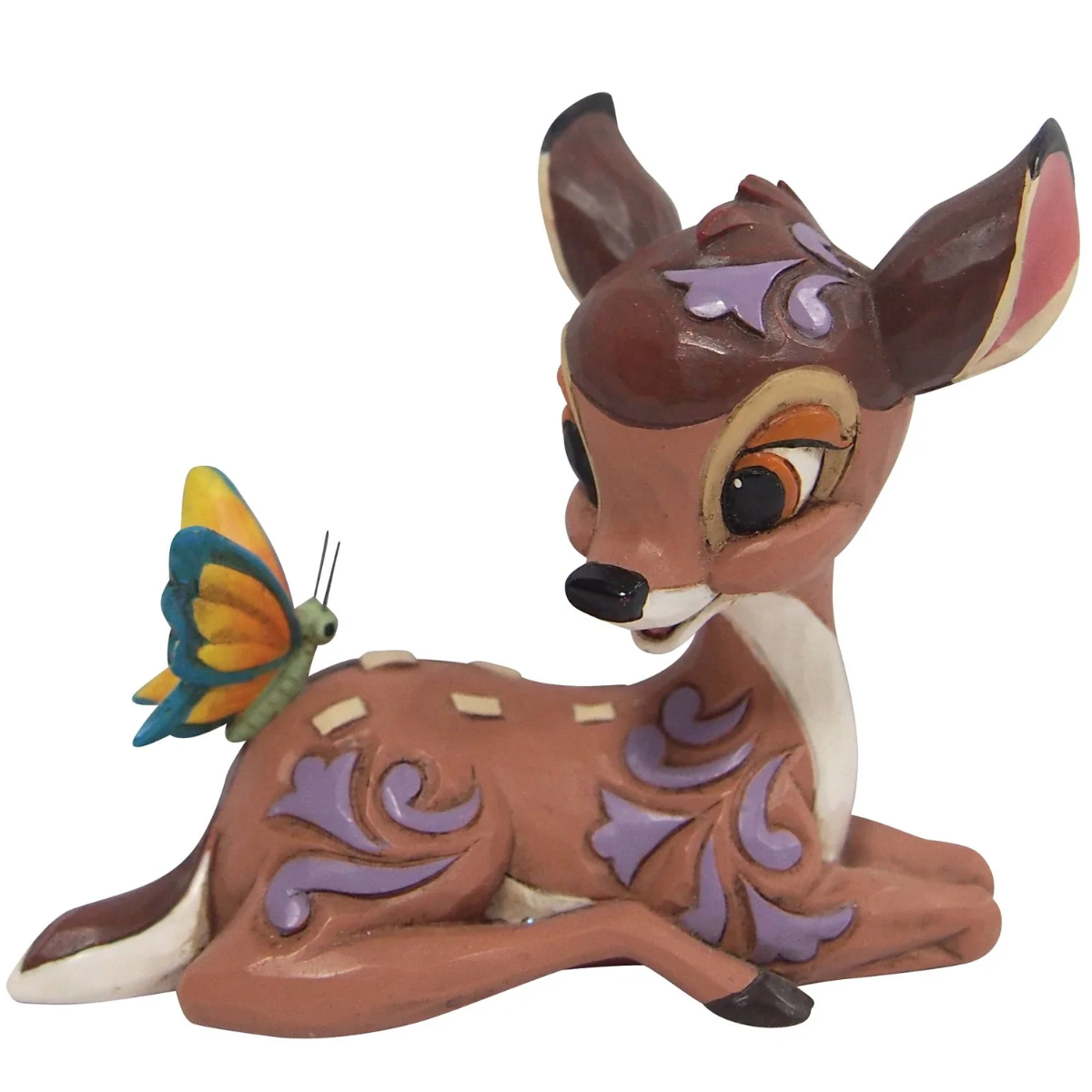 Bambi Disney Officiel 27cm avec Papillon en Peluche