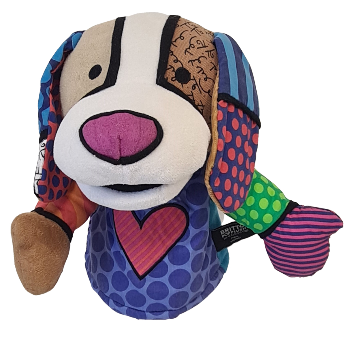 Peluche marionnette Chien Pop Plush By Britto