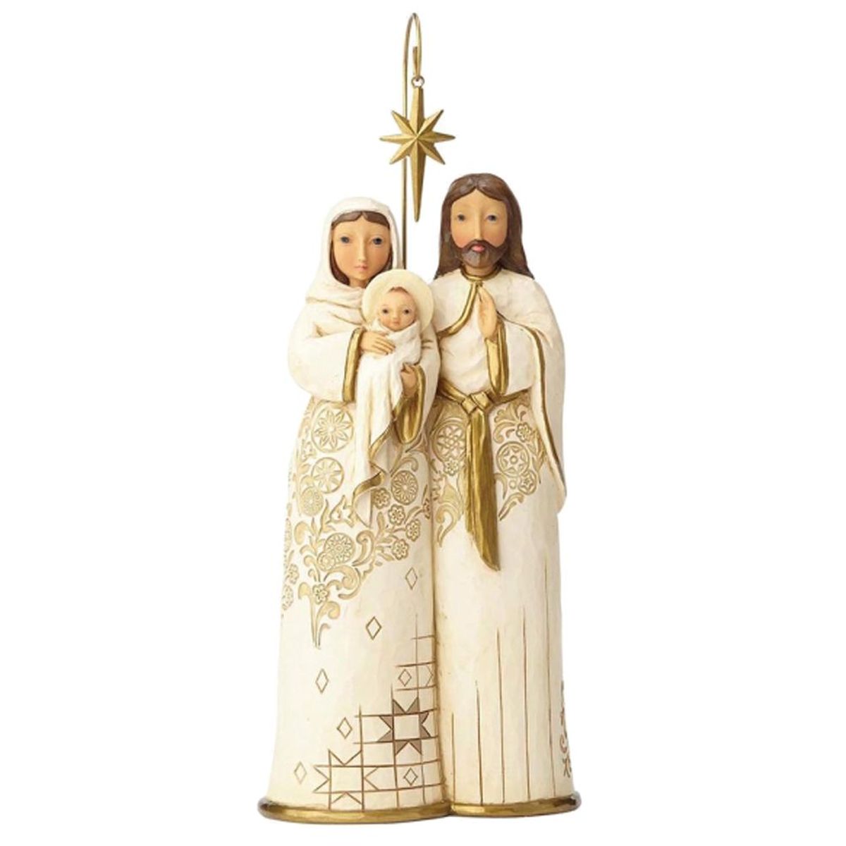 Figurine Jim Shore  Voir et croire - Golden Garland Holy Family